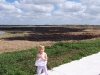 Burned Area with My Daughter in Front